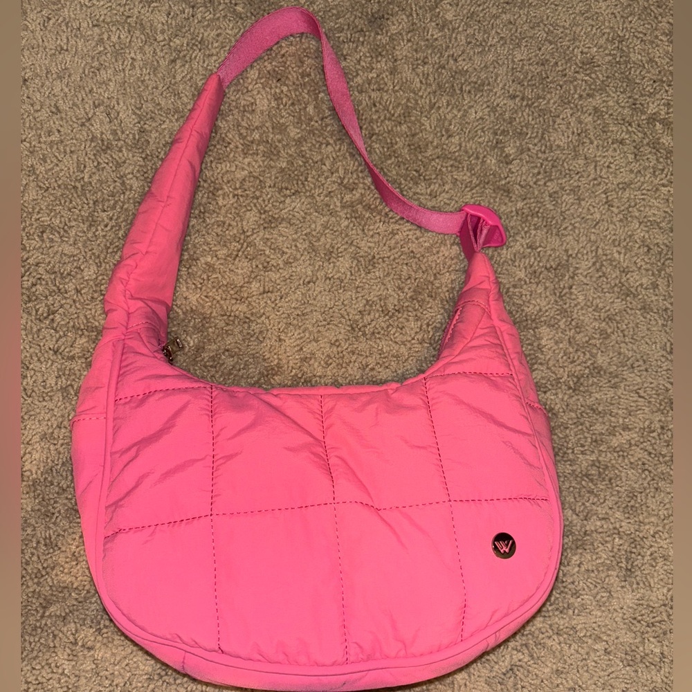 West Bronco Shoulder Puffer Bag - Flamingo Pink
